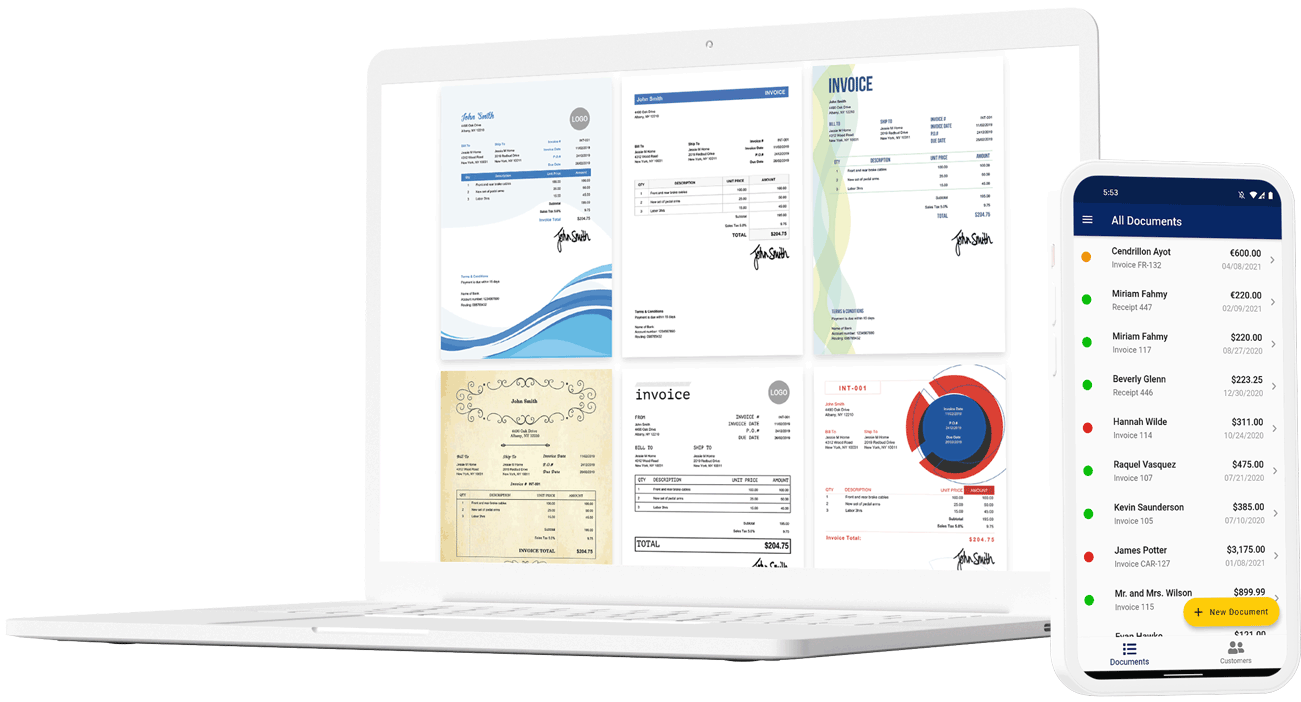create an invoice now
